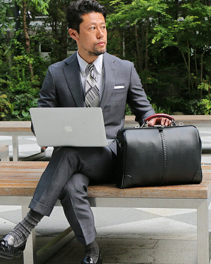 【7/1より価格改定！今が一番お得】 ダレスバッグ 本革付属 Mサイズ YK7